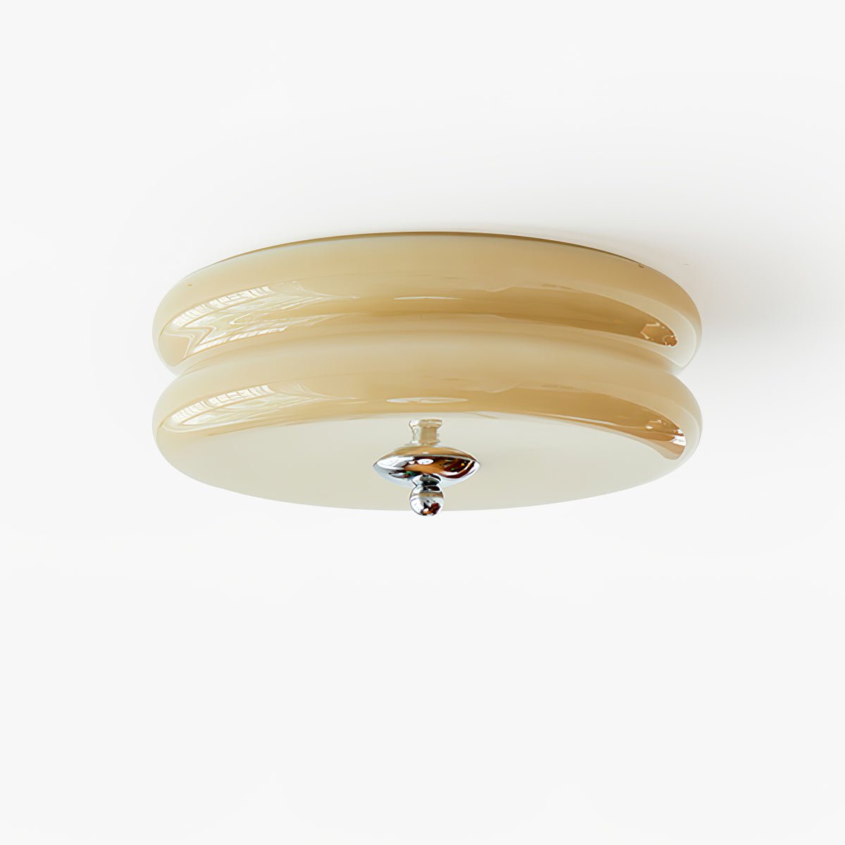 Plafonnier Vintage Art Déco, Élégance Géométrique avec LED Intégrée