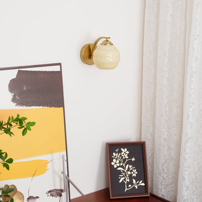 Lampe Murale Vintage Art Déco, Élégance Classique avec Abat-jour en Verre Blanc