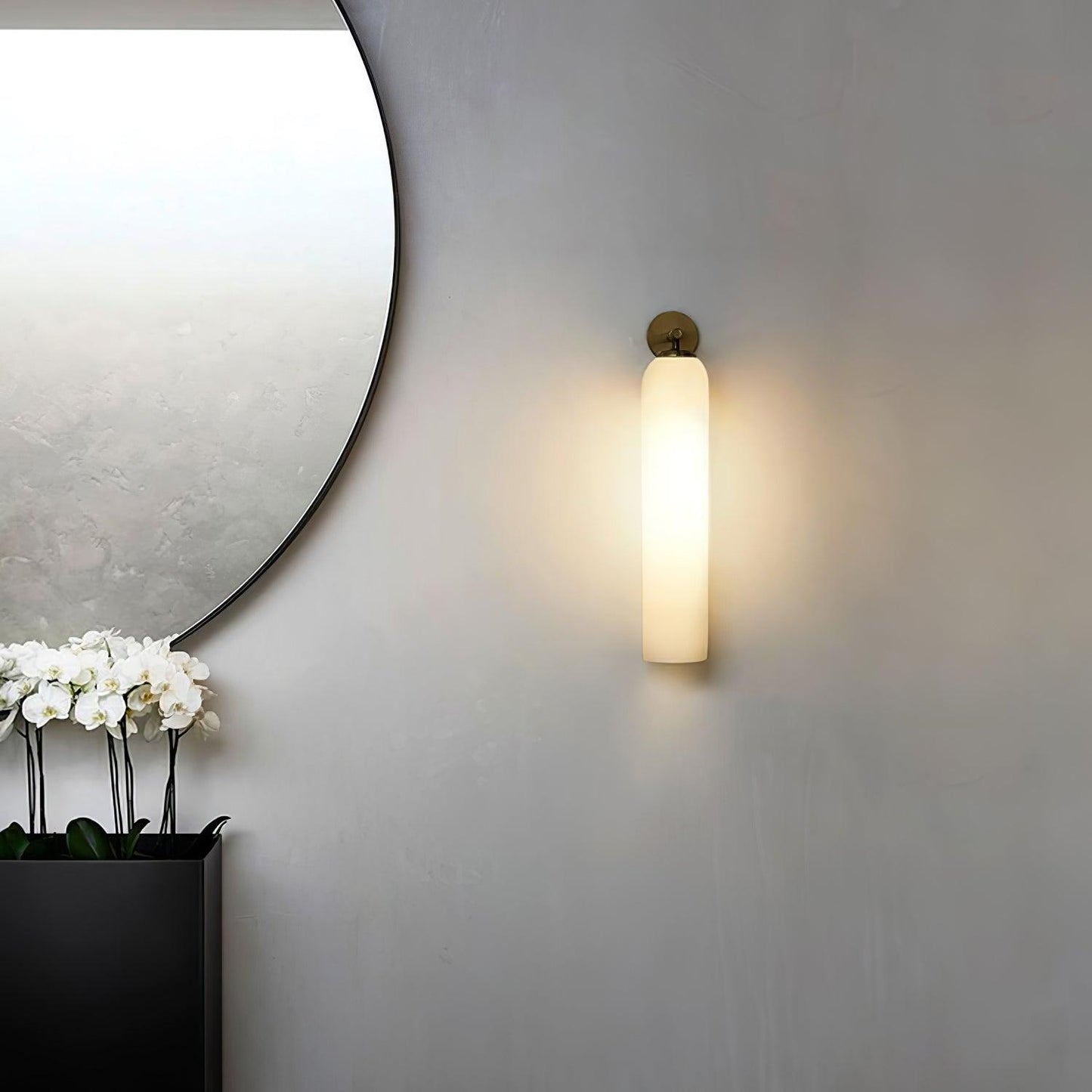 Applique Murale en Verre Artisanal – Éclairage LED Élégant et Moderne
