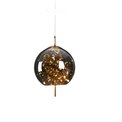 Lampe Suspendue Essence - Élégance Moderne avec Verre Brun et Éclairage LED