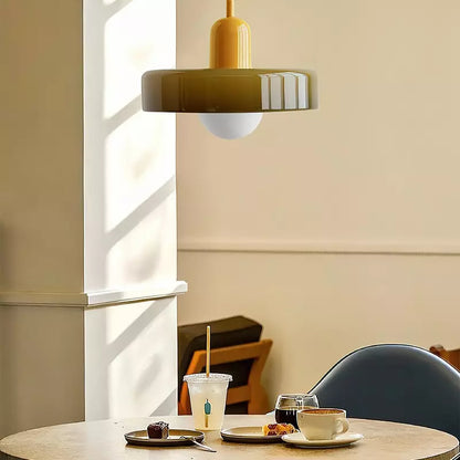 Suspension Bauhaus - Lampe Moderne en Verre, Design Élégant et Fonctionnel