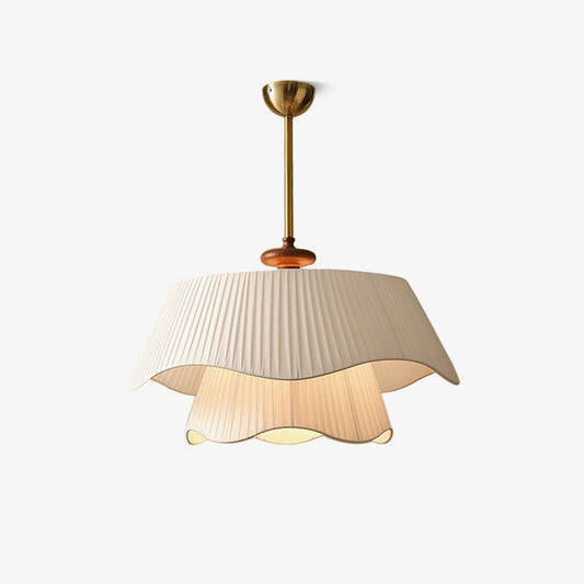 Suspension Bellevue - Lampe Moderne en Métal, Verre et Bois, Design Élégant