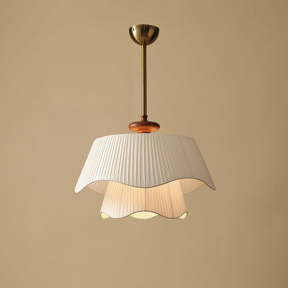 Suspension Bellevue - Lampe Moderne en Métal, Verre et Bois, Design Élégant