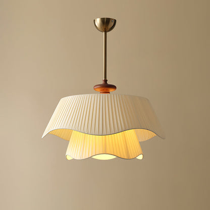 Suspension Bellevue - Lampe Moderne en Métal, Verre et Bois, Design Élégant