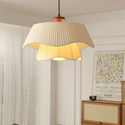 Suspension Bellevue - Lampe Moderne en Métal, Verre et Bois, Design Élégant