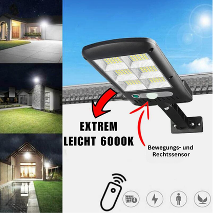 Éclairage Solaire LED 6000K – Lampe de Rue Ultra-Lumineuse, Écologique et Autonome