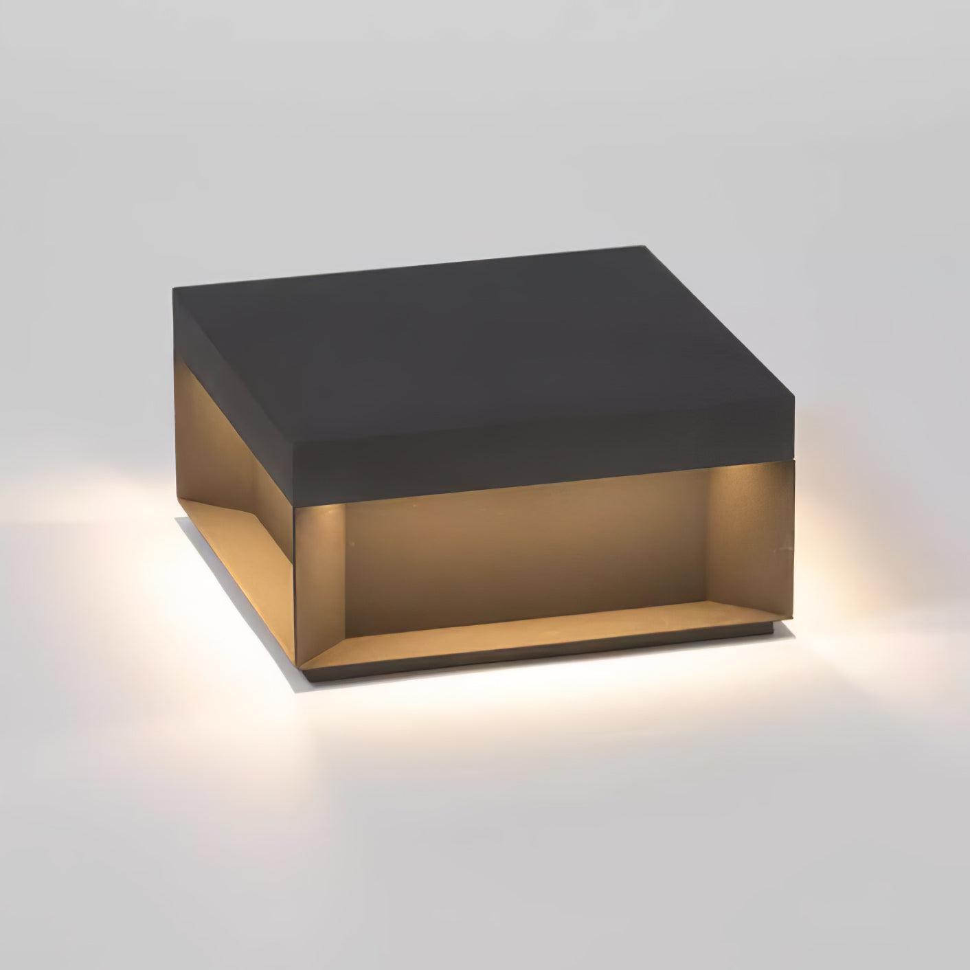 Lampe de Colonne Solaire Extérieure - Éclairage Résistant aux Intempéries avec LED