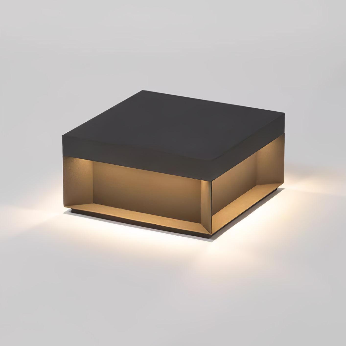 Lampe de Colonne Solaire Extérieure - Éclairage Résistant aux Intempéries avec LED