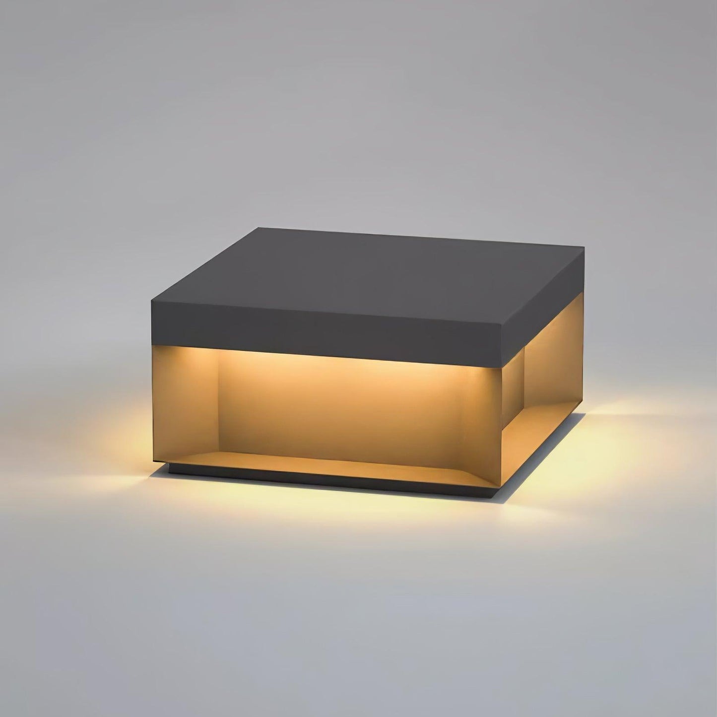 Lampe de Colonne Solaire Extérieure - Éclairage Résistant aux Intempéries avec LED