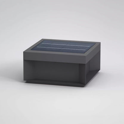 Lampe de Colonne Solaire Extérieure - Éclairage Résistant aux Intempéries avec LED