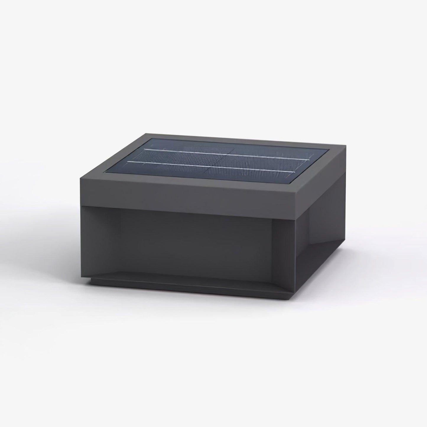 Lampe de Colonne Solaire Extérieure - Éclairage Résistant aux Intempéries avec LED