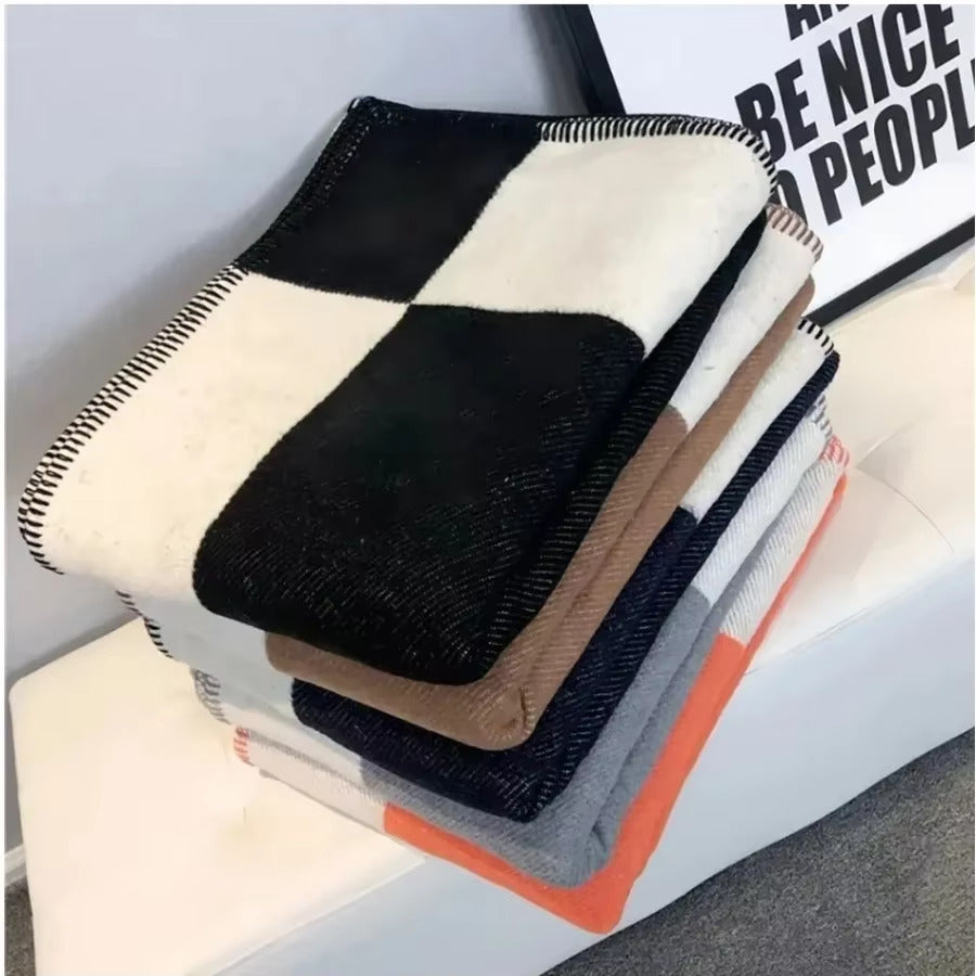 Couverture CachemiraSoft – Plaid Élégant en Laine & Cachemire, Douceur et Chaleur Luxueuses