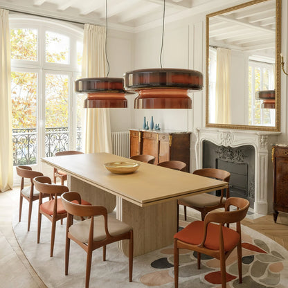 Suspension Bohemia - Lampe en Verre Soufflé avec LED Intégrée, Design Organique