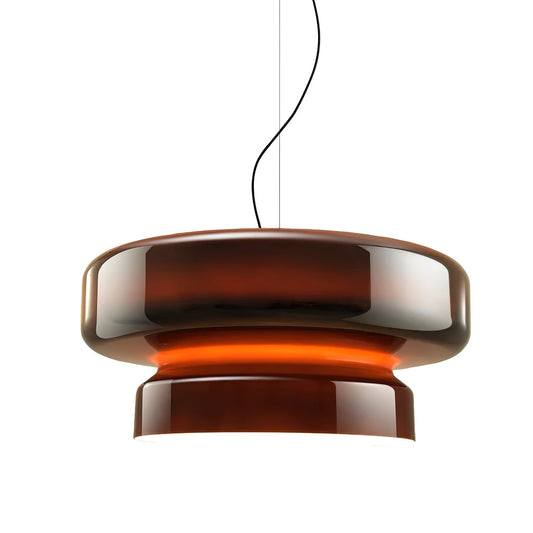 Suspension Bohemia - Lampe en Verre Soufflé avec LED Intégrée, Design Organique