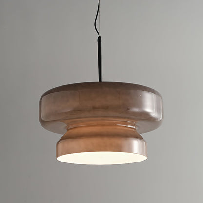 Suspension Bohemia - Lampe en Verre Soufflé avec LED Intégrée, Design Organique