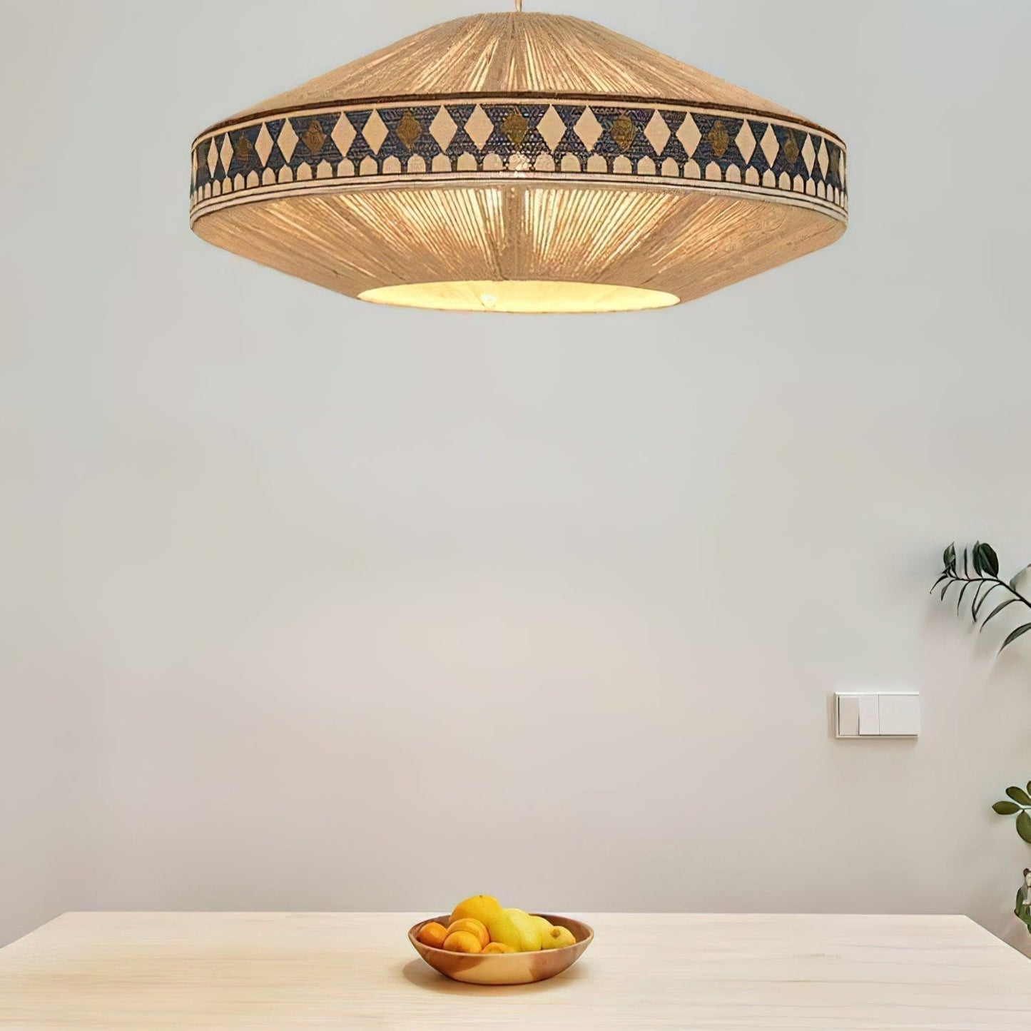 Suspension Bohemian Fringe - Lampe Pendante avec Franges et Design Tribal