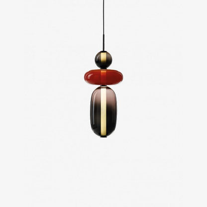 Suspension en Verre Candy – Luminaire Moderne LED avec Design Coloré