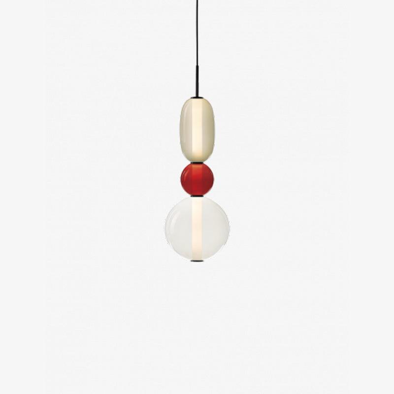 Suspension en Verre Candy – Luminaire Moderne LED avec Design Coloré