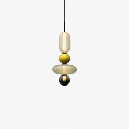 Suspension en Verre Candy – Luminaire Moderne LED avec Design Coloré