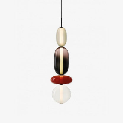 Suspension en Verre Candy – Luminaire Moderne LED avec Design Coloré
