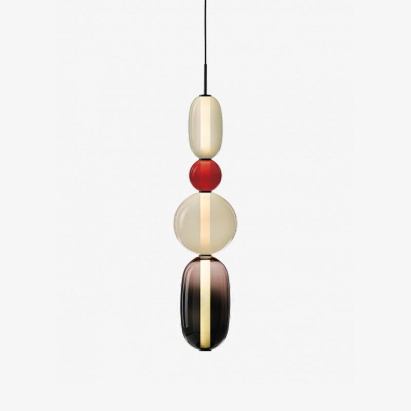 Suspension en Verre Candy – Luminaire Moderne LED avec Design Coloré
