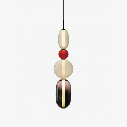 Suspension en Verre Candy – Luminaire Moderne LED avec Design Coloré