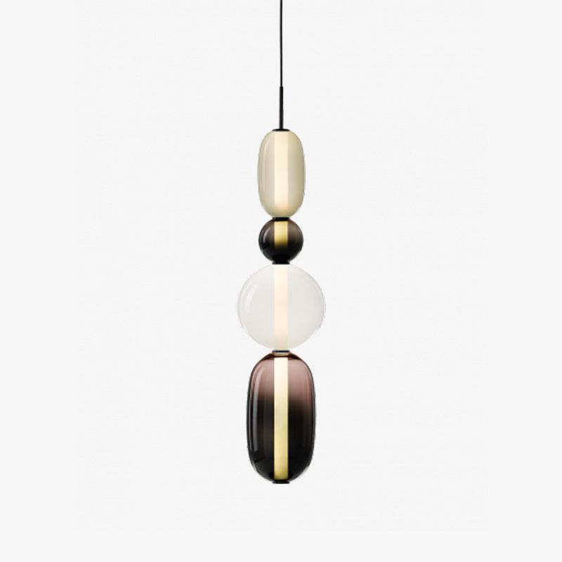Suspension en Verre Candy – Luminaire Moderne LED avec Design Coloré