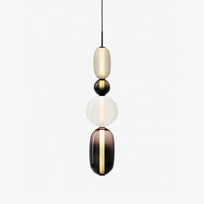 Suspension en Verre Candy – Luminaire Moderne LED avec Design Coloré