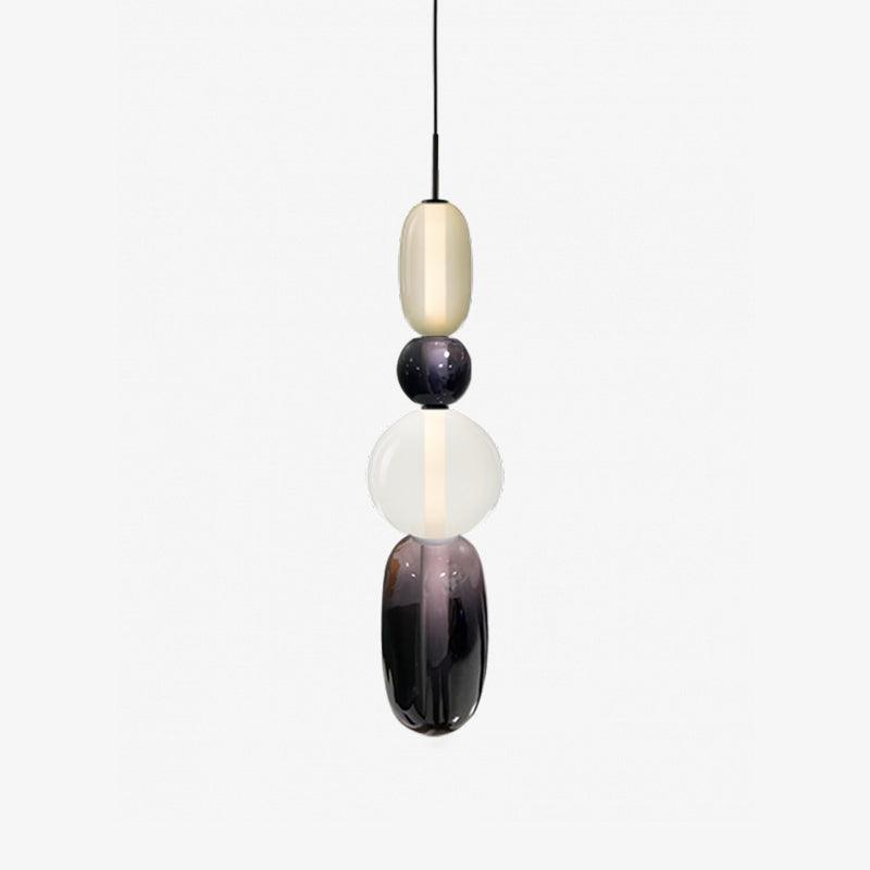 Suspension en Verre Candy – Luminaire Moderne LED avec Design Coloré
