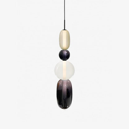 Suspension en Verre Candy – Luminaire Moderne LED avec Design Coloré