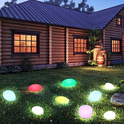 Lampe de Jardin Cobblestone – Éclairage Extérieur Étanche avec Télécommande et 16 Couleurs LED