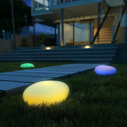 Lampe de Jardin Cobblestone – Éclairage Extérieur Étanche avec Télécommande et 16 Couleurs LED