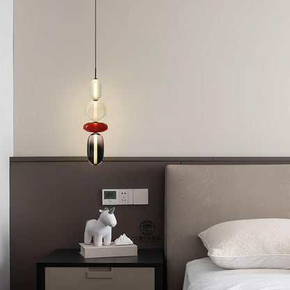 Suspension en Verre Candy – Luminaire Moderne LED avec Design Coloré