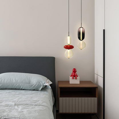 Suspension en Verre Candy – Luminaire Moderne LED avec Design Coloré
