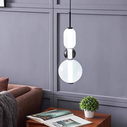 Suspension en Verre Candy – Luminaire Moderne LED avec Design Coloré