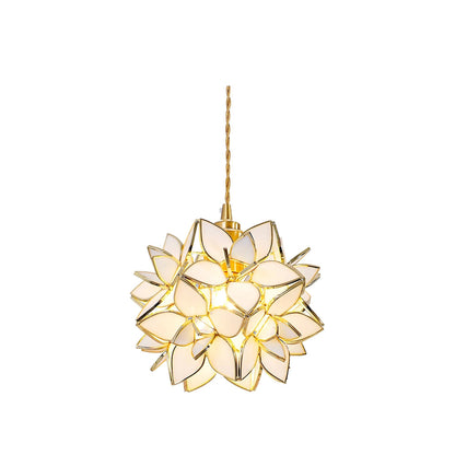 Suspension Capiz en Coquillage - Élégante Lampe en Métal et Verre pour Salon et Salle à Manger
