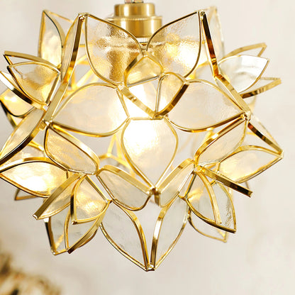 Suspension Capiz en Coquillage - Élégante Lampe en Métal et Verre pour Salon et Salle à Manger