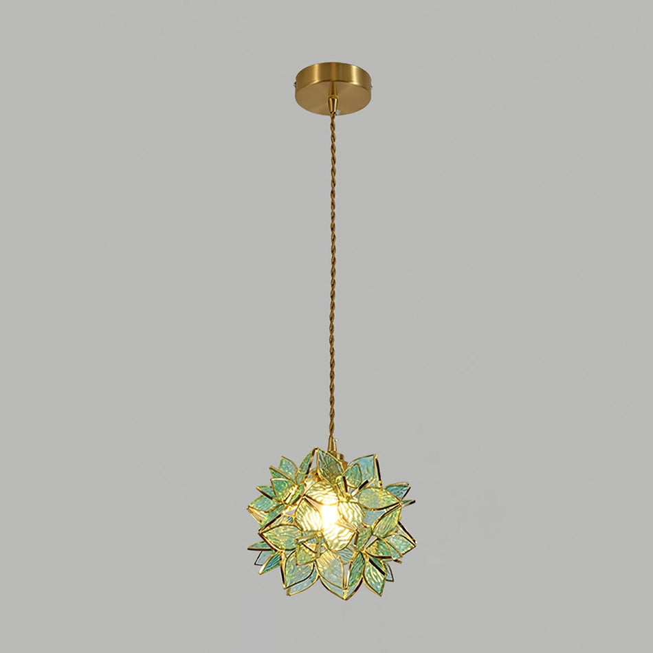 Suspension Capiz en Coquillage - Élégante Lampe en Métal et Verre pour Salon et Salle à Manger