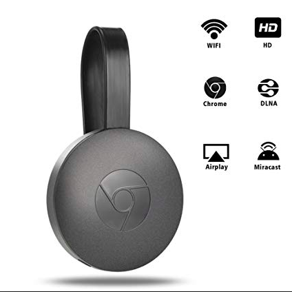 Chromecast Diffuseur Vidéo Sans Fil – Streaming HD 1080p, Compatible Android, iPhone, PC