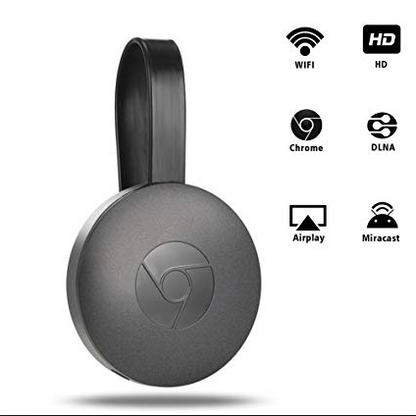 Chromecast Diffuseur Vidéo Sans Fil – Streaming HD 1080p, Compatible Android, iPhone, PC