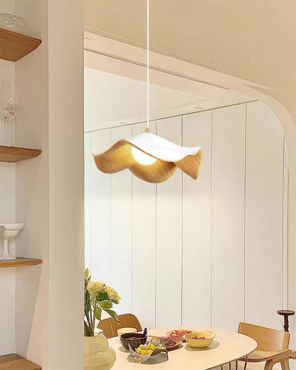 Suspension Casia Unique – Design Lotus avec Finition en Métal et Résine