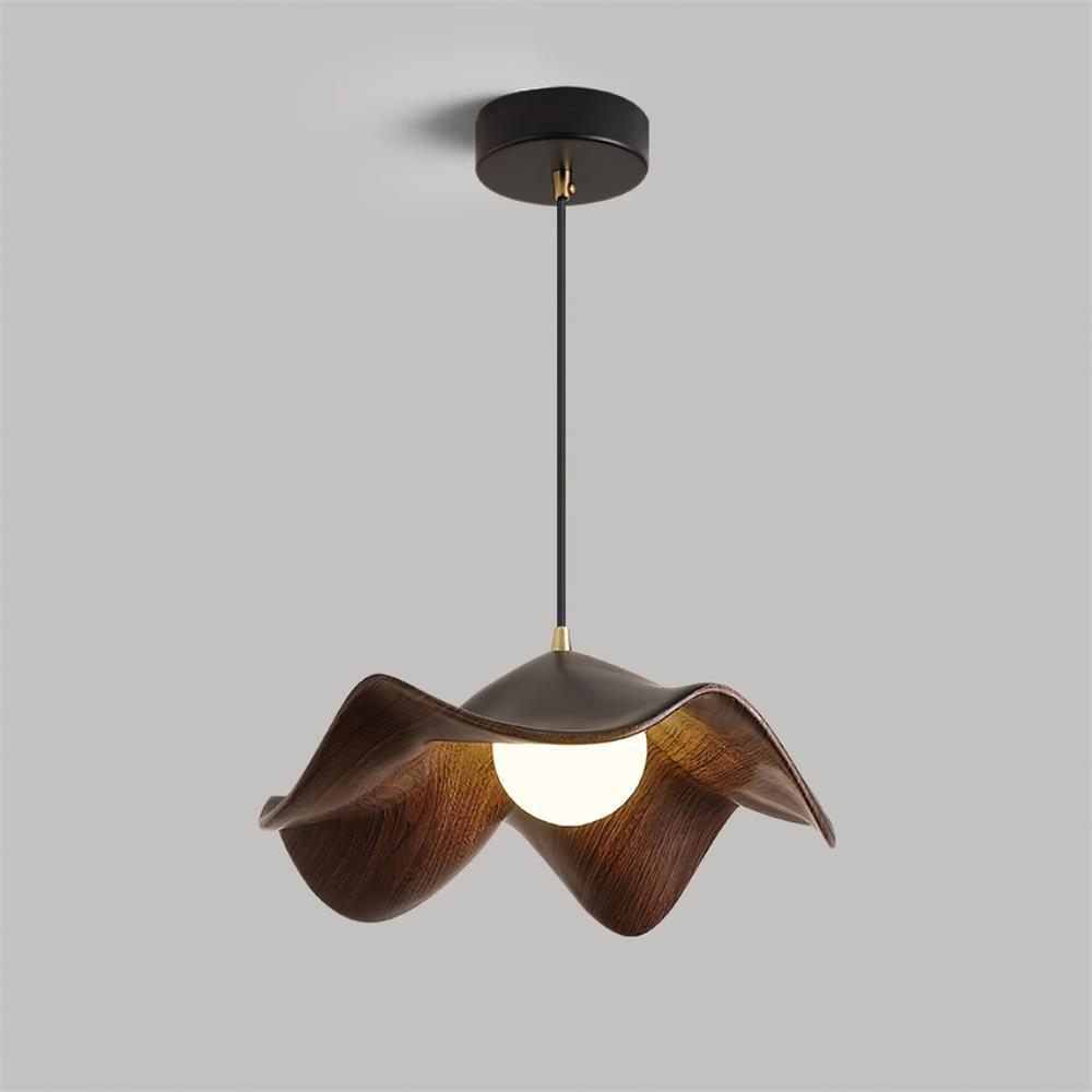 Suspension Casia Unique – Design Lotus avec Finition en Métal et Résine