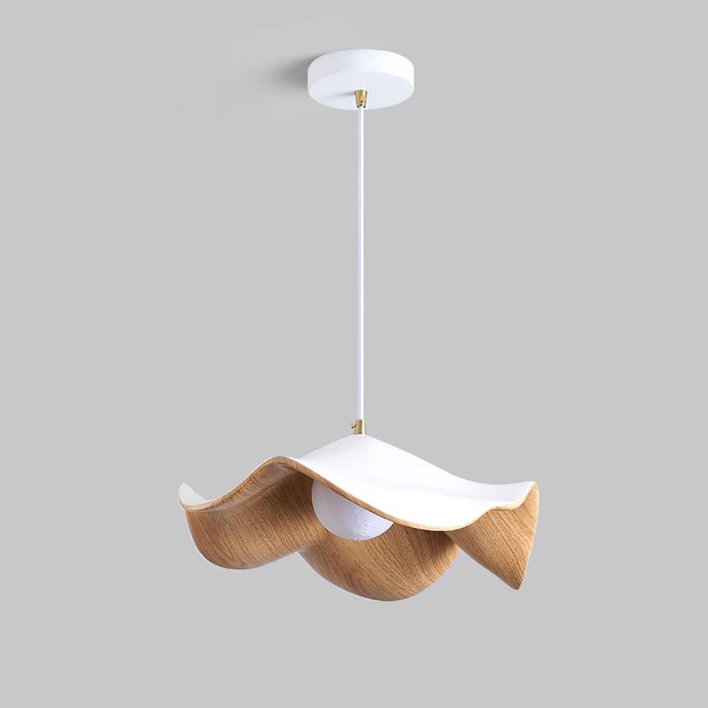 Suspension Casia Unique – Design Lotus avec Finition en Métal et Résine