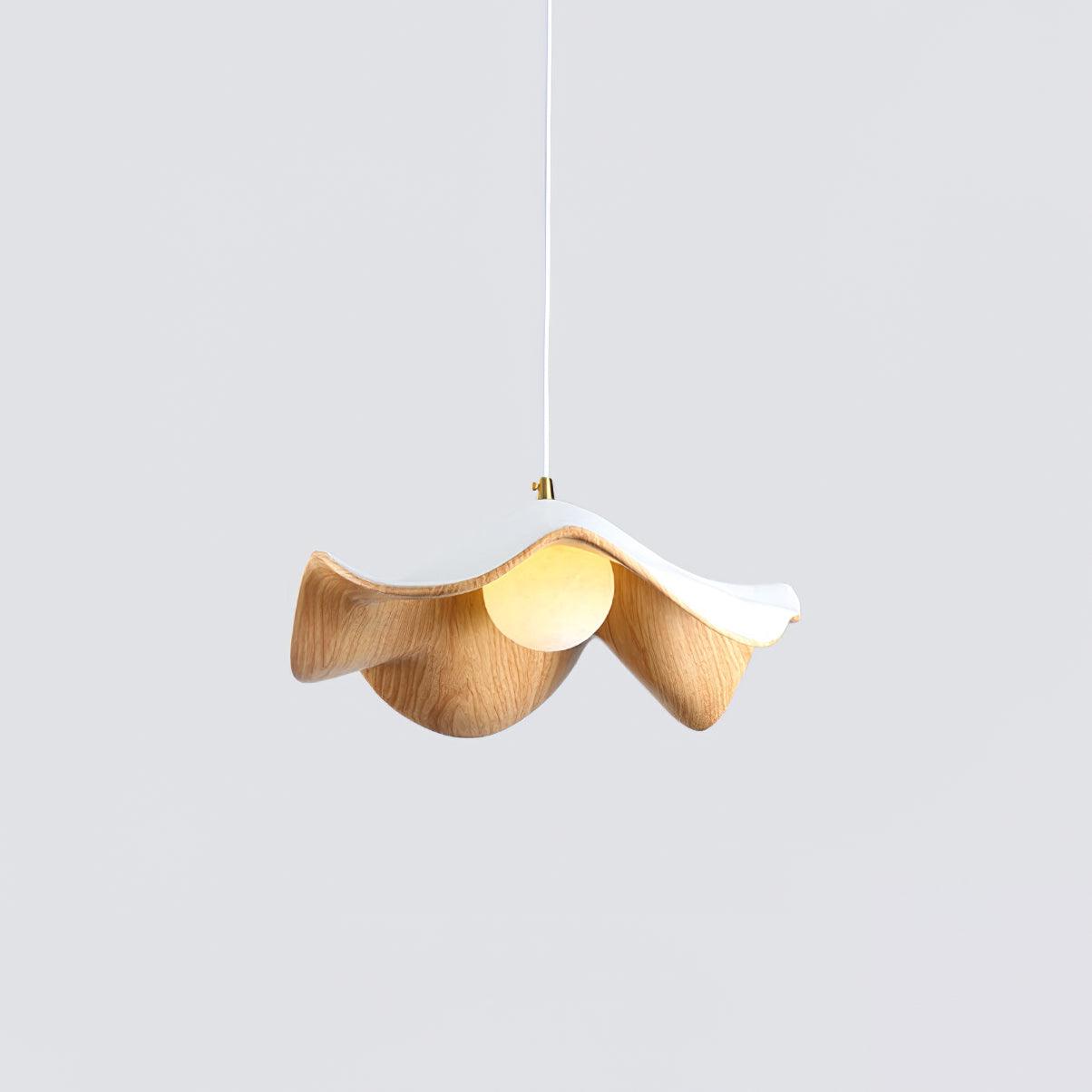 Suspension Casia Unique – Design Lotus avec Finition en Métal et Résine