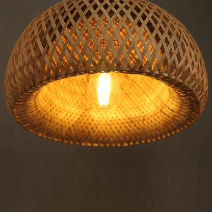Lampe Pendante en Bambou - Design Artisanal Rattan pour Intérieur Élégant