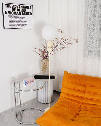 Lampe sur Pied Design Moderne en Métal et Verre - Éclairage Élégant pour Votre Intérieur