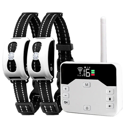 Clôture Sans Fil & Collier de Dressage 2-en-1 pour Chien – Étanche, Rechargeable, Portée 300 m