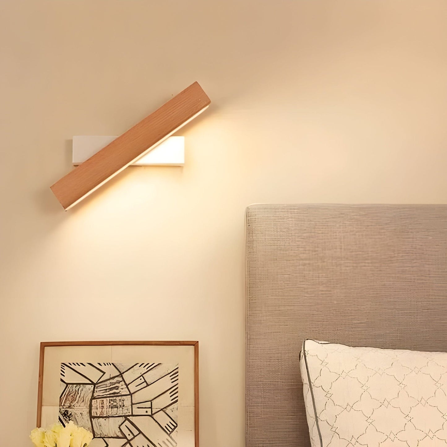 NordLume - Applique Murale en Bois Minimaliste