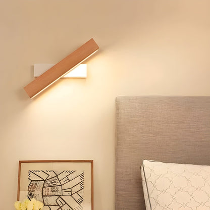 NordLume - Applique Murale en Bois Minimaliste