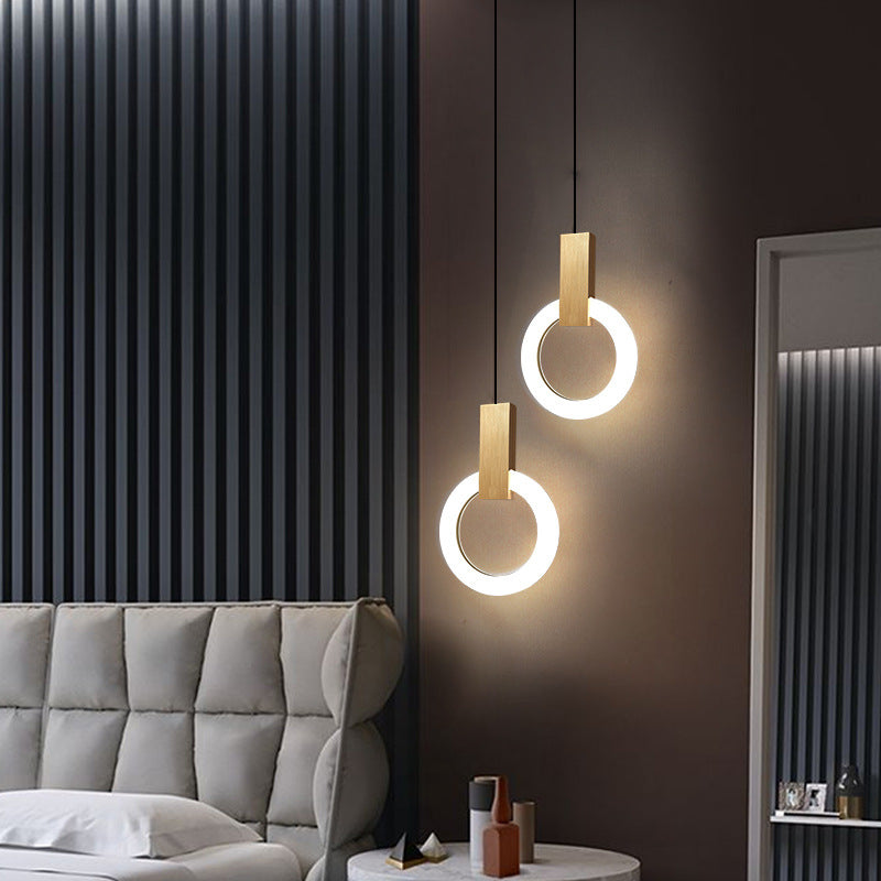 Suspension LED Nordic Ring - Lampe Moderne en Acrylique pour Salle à Manger et Salon